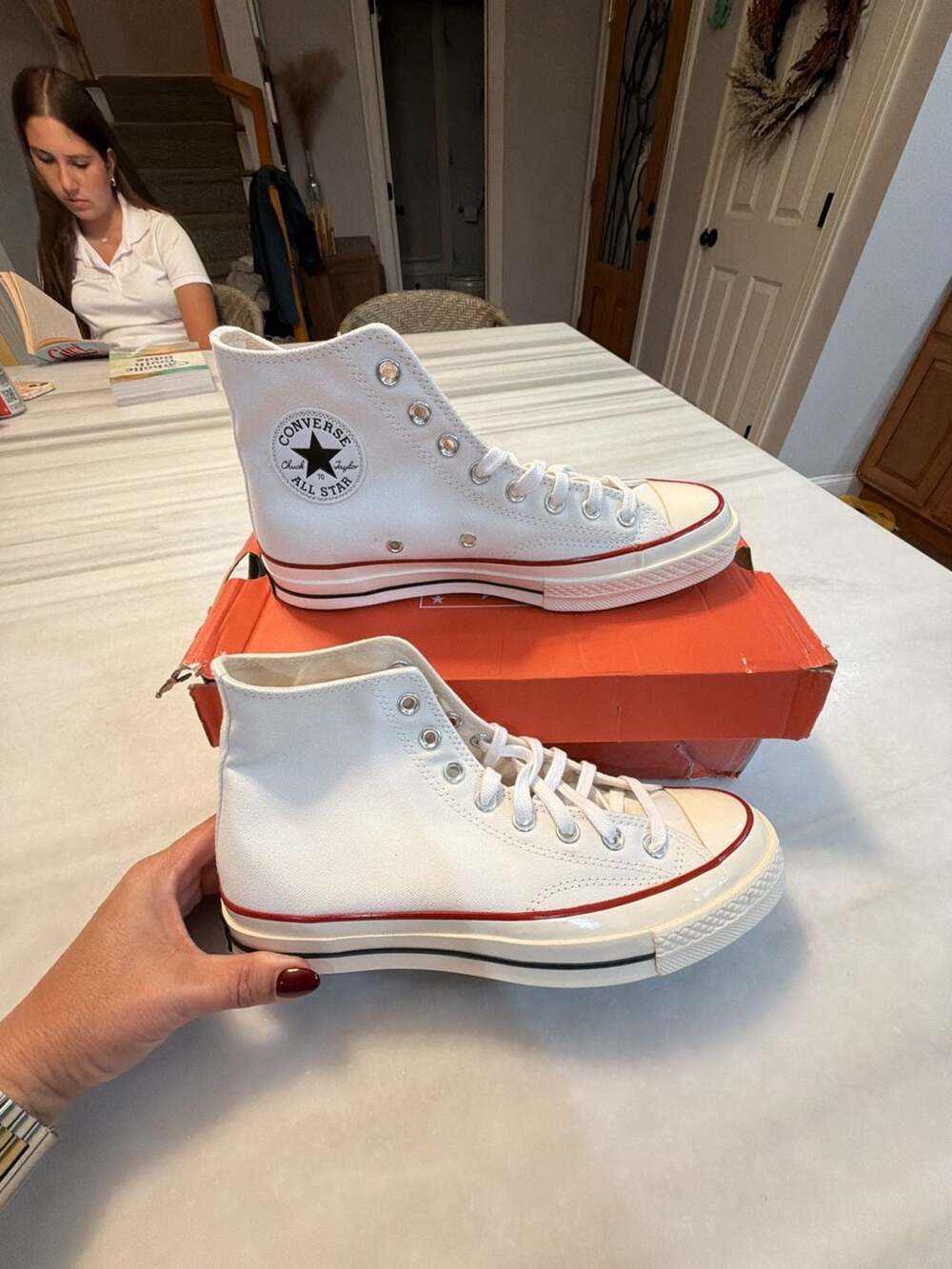 Converse Chuck 70 High Top Size 7.5 White Canvas